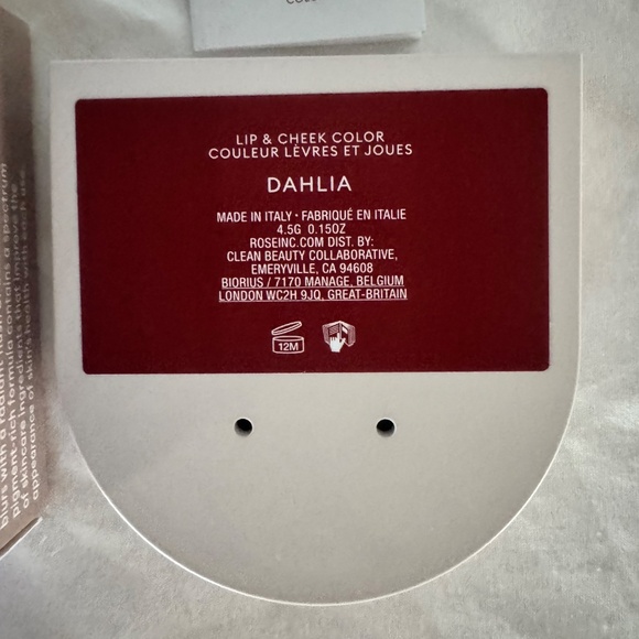 Rose Inc Blush Divine Lip And Cheek Color, NIB, Dahlia, Made In Italy, 4.5 g - Picture 7 of 7
